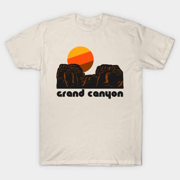 Retro Grand Canyon ))(( Tourist Souvenir National Park Design T-Shirt by darklordpug